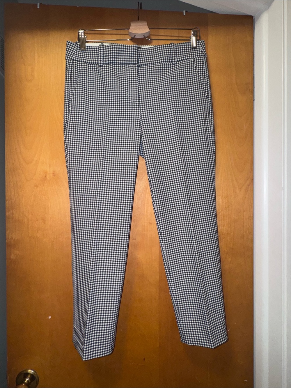 Jcrew Black & White Check Slim Dress Pants